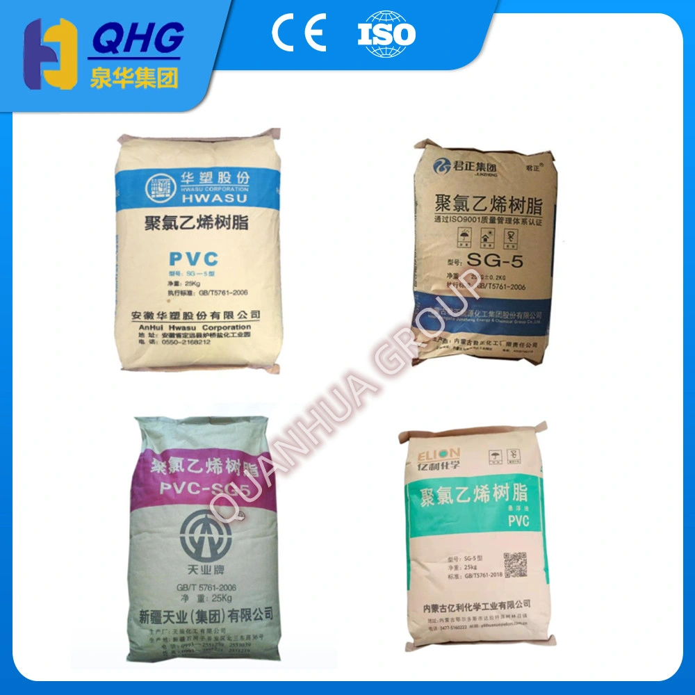 High Quality PVC Resin Powder Grade Sg-5/Sg5/Plastic Raw Material PVC Resin/Polyvinyl Chloride /Paste PVC Resin/PVC/PVC Resin