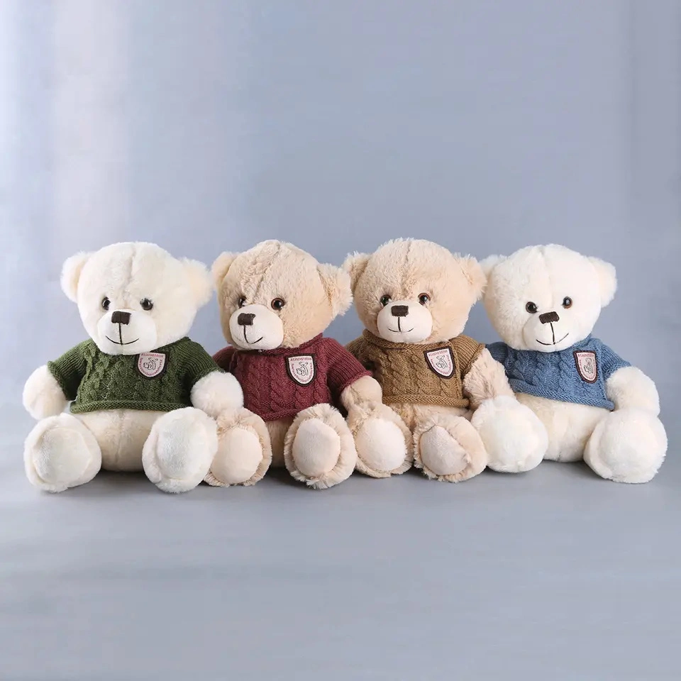 Lovely Soft Dress Sweater Valentines Teddy Bears Wholesale/Supplier Teddy Bear Plush Toy