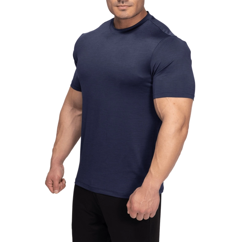 Оптовая торговля пустым мышцы T рубашки Dri установите мужские футболки при работающем двигателе
