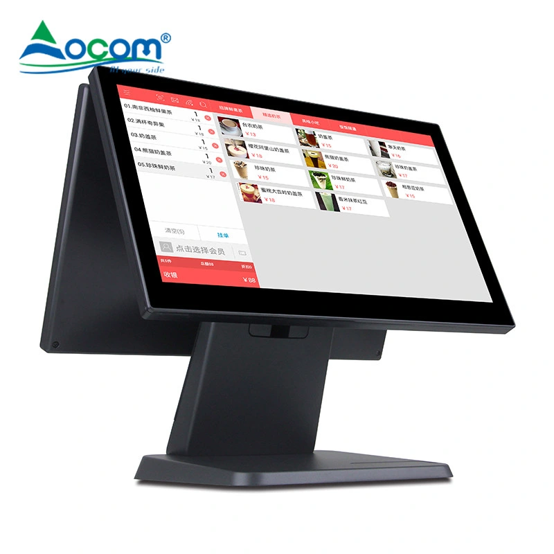 Auf Lager 15,6'' Touchscreen China POS Electronic Terminal Cash Registrieren Sie Maschine POS-1516