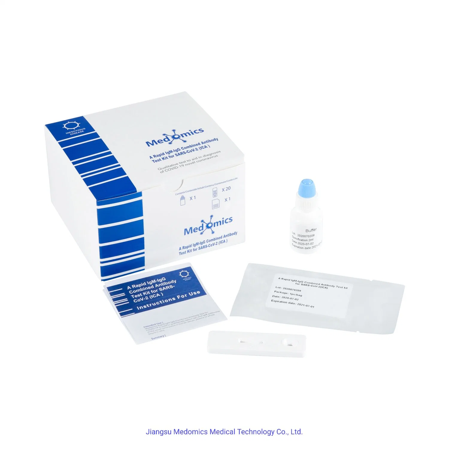 Medomics Rapid Antibody Diagnostic Test Kit for Novel C-O-R-O-N-a Virus Disease