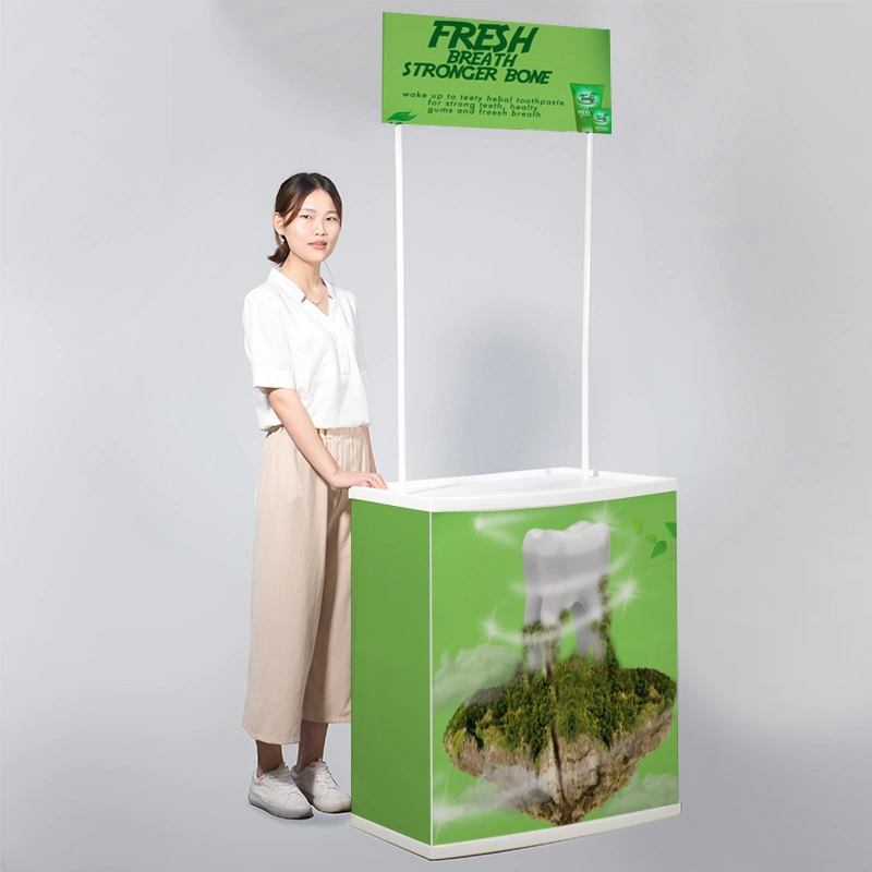 Portable Promotional Display Counter, Coffee Shop Promotion Table