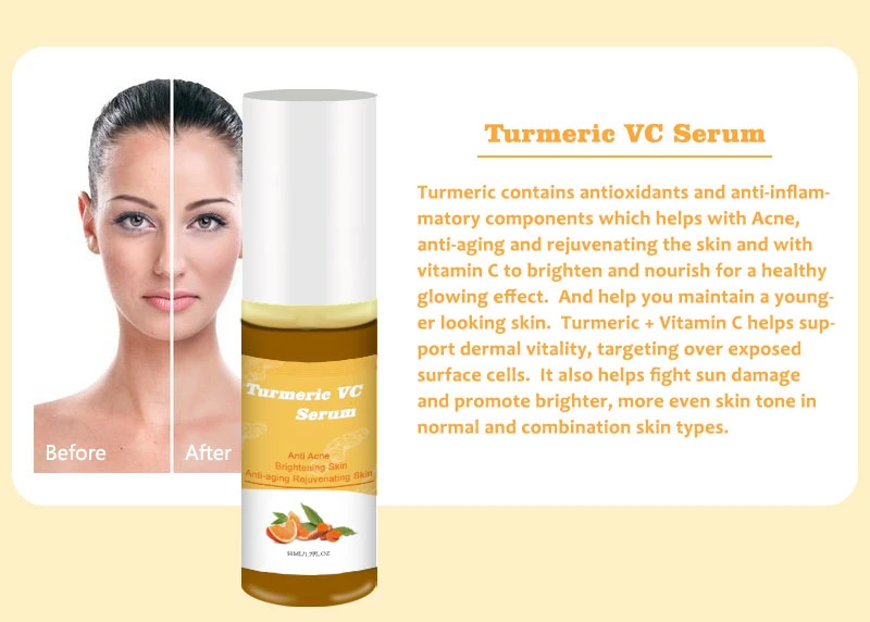 Beauty Cosmetics Skin Care Moisturizing Anti Aging Turmeric Vc Serum