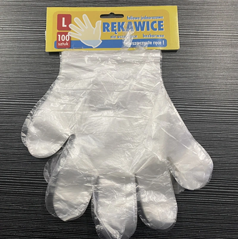 Guantes de Polietileno de plástico desechables baratos LDPE guantes para la entrega de alimentos belleza Cabello Hogar