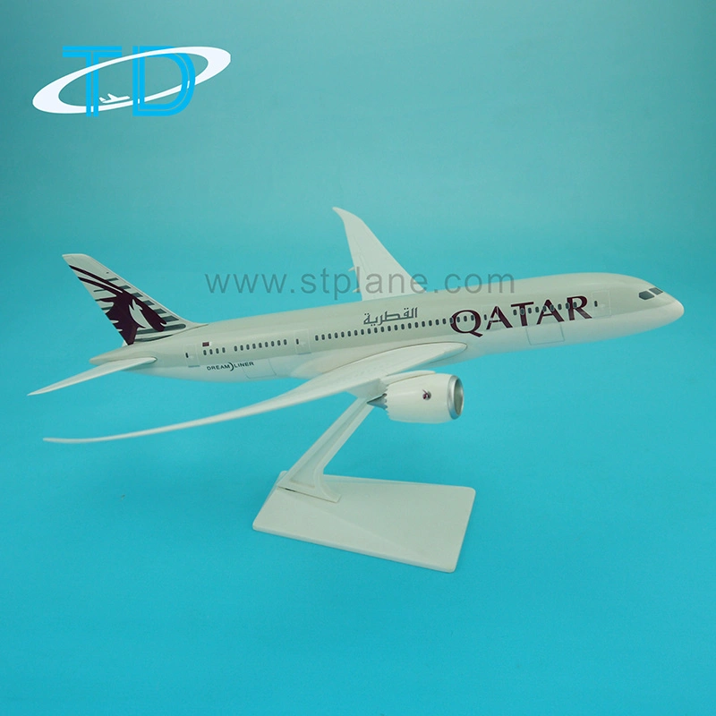 B787-8 Qatar 28cm Airplane Model Perfect Gift for Pilots and Collectors