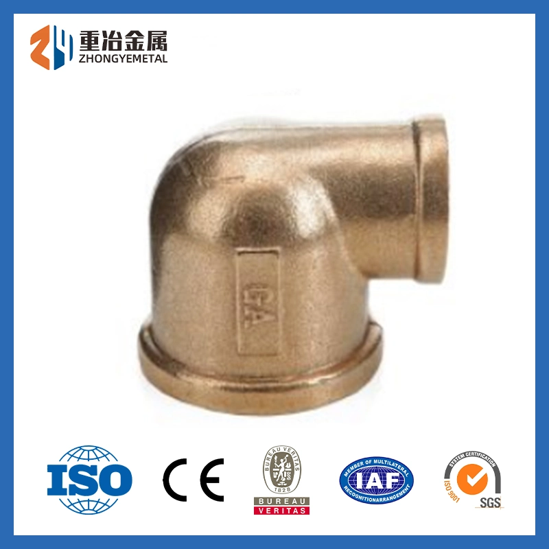 Copper Pipe Fittings H80 Astmc2400 C2400 Connectors Threaded Elbow Fittings