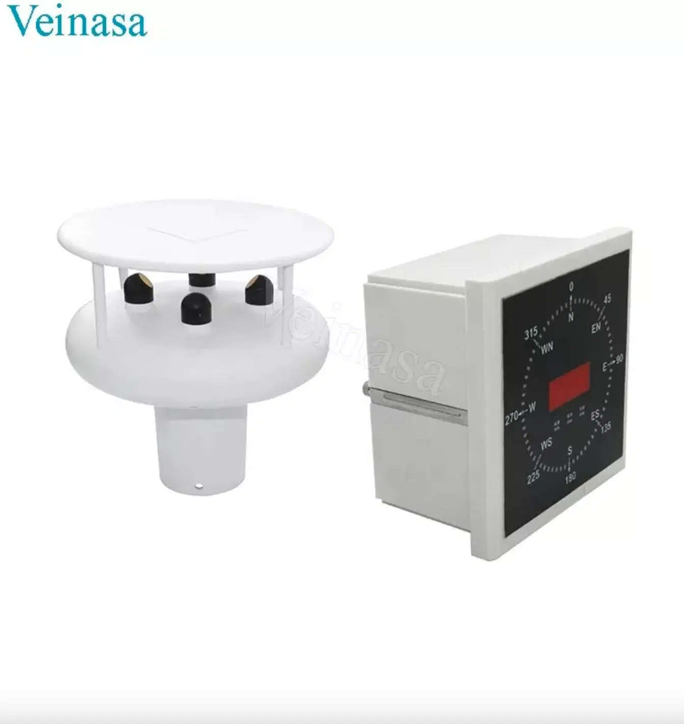 Veinasa-Cxs03-ND Nmea0183 Wind Speed and Direction Tower Crane Anemometer Meter Ultrasonic Indicator Digital LED Display