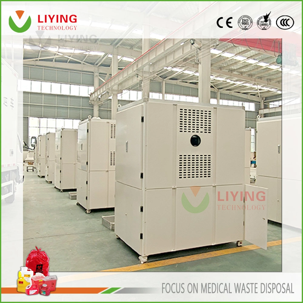 Environmental Biohazard Medical Waste Onsite Vertical/ Horizontal Microwave Steam Autoclave Treatment