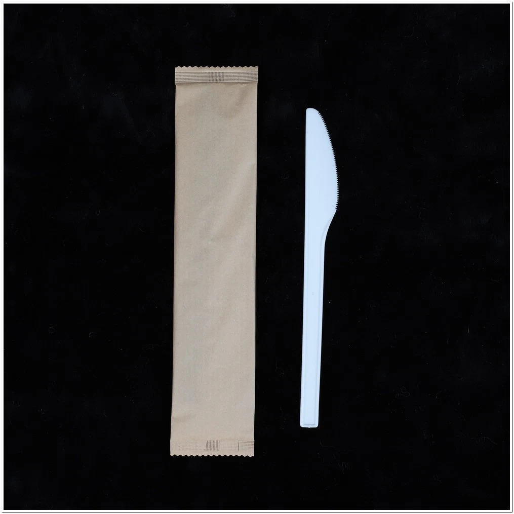 6.75 pulgadas cuchillo Cpla desechables para la fruta y pasteles con certificación de la BPI compostable