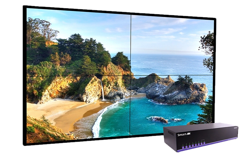 Aevision 55 Zoll Video Wall Screen HDMI DVI VGA USB Videoprozessor mit RS232-Steuerung für TV-Spleißen