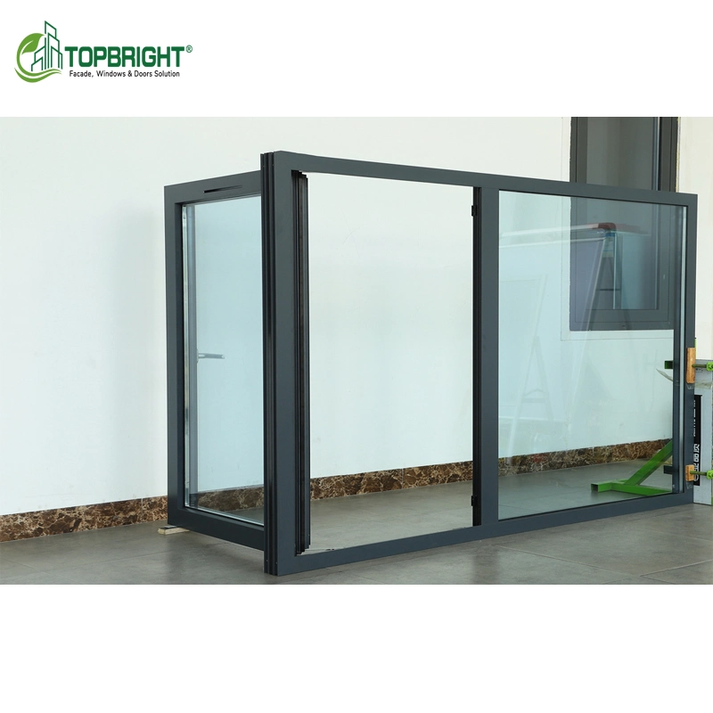 Topbright Narrow House Window Casement Compose Hurricane Impact Aluminum Window Glass