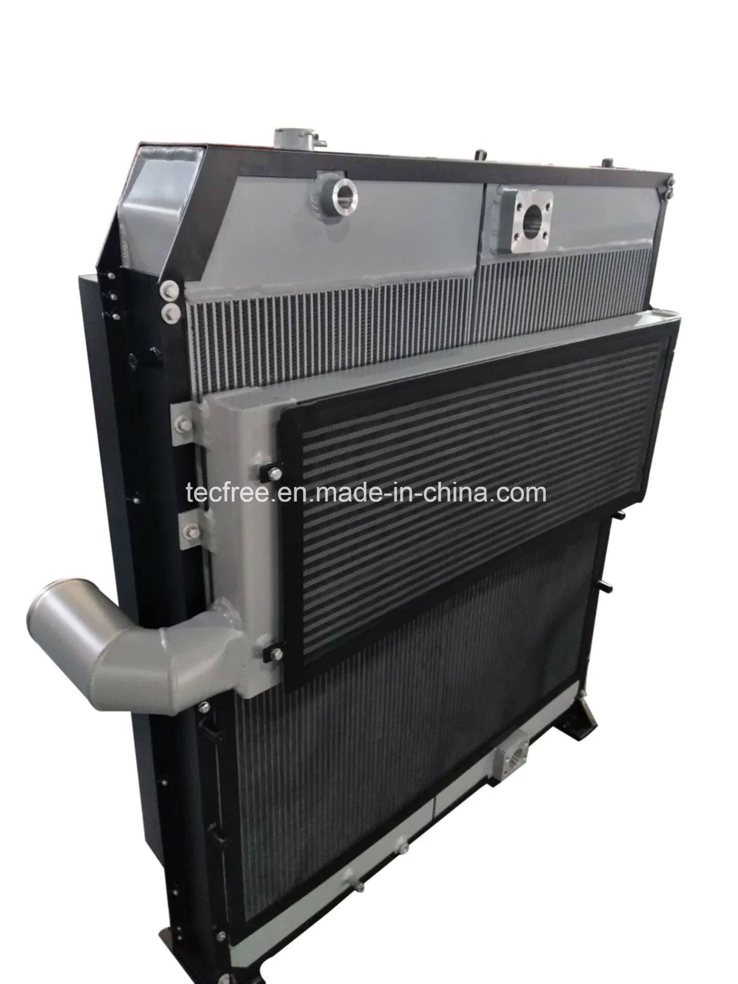 Aluminum Plate and Bar Combi Cooler for Construction Machinery