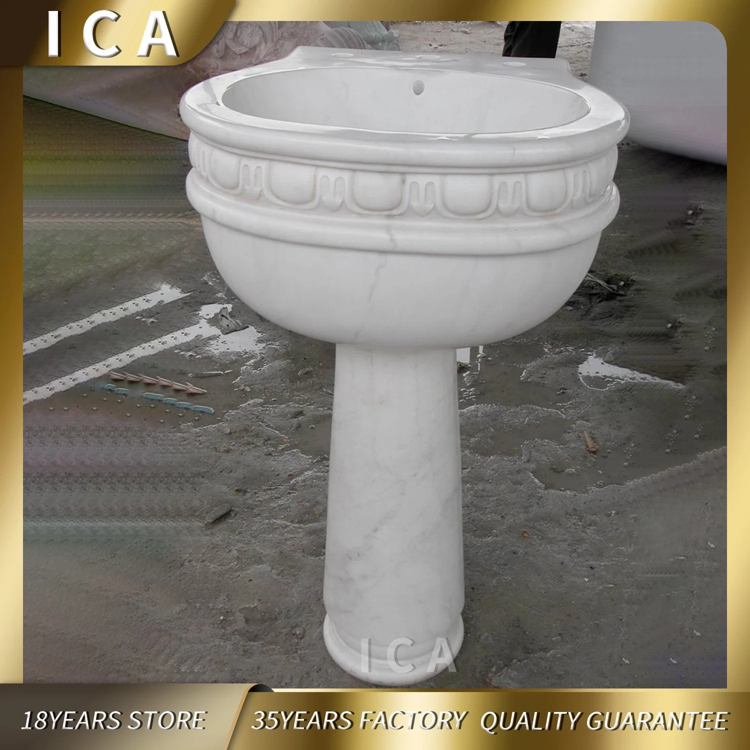 Wholesale Price Solid Surface Natural Stone Statue Body Wash Basin