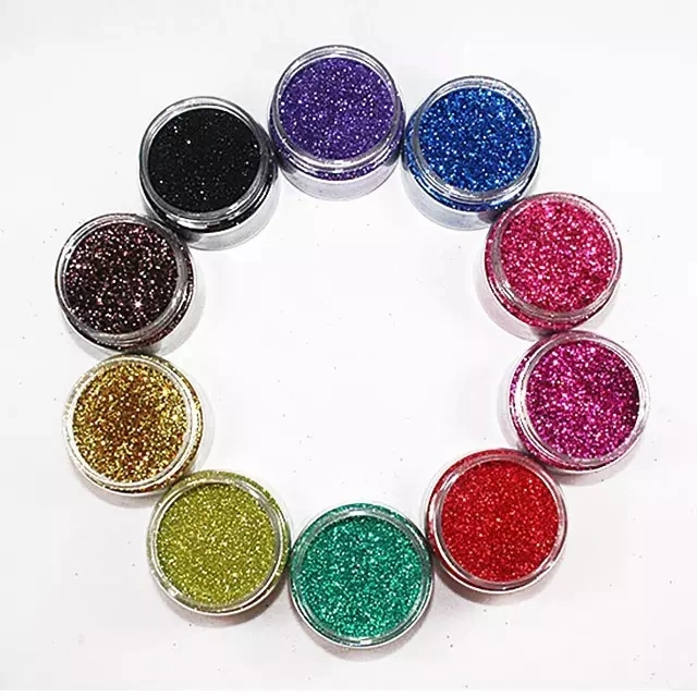 Free Sample 100g Powder Polyester Fine Glitter for Arts and Nails