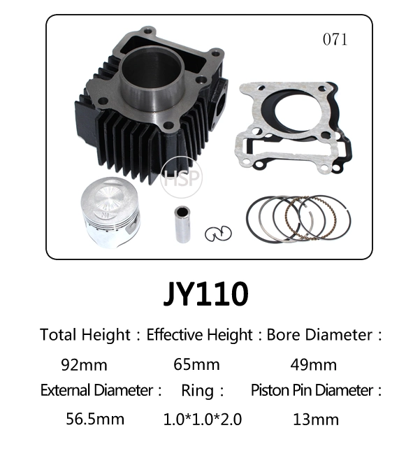 As peças de moto de alta qualidade Kit do Bloco de Cilindros para a Yamaha JY110