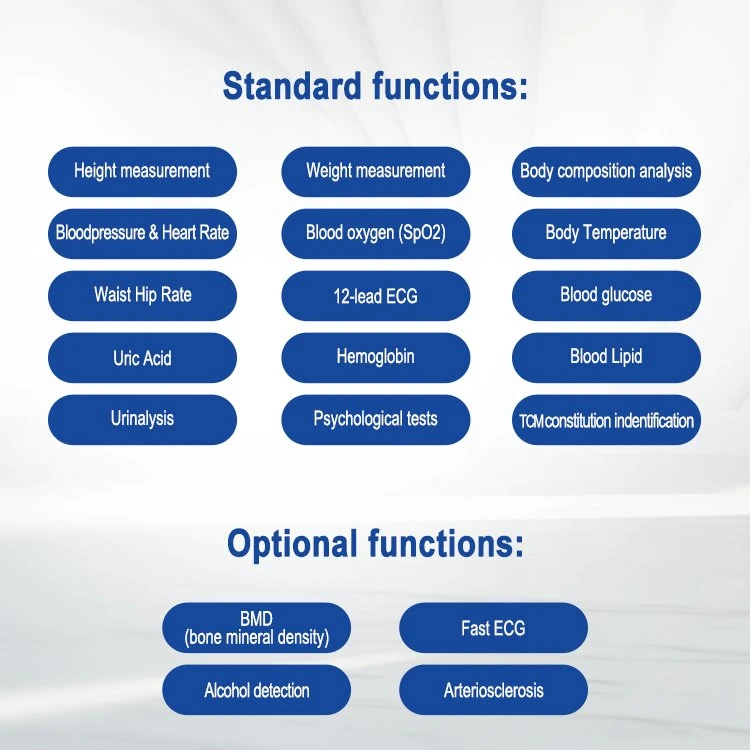 Intelligent Health Examination Kiosk Medical Equip