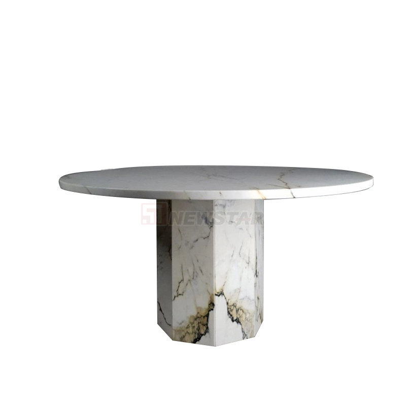 Newstar Modern Furniture Living Room Sofa Round Marble Coffee Table Dining Table