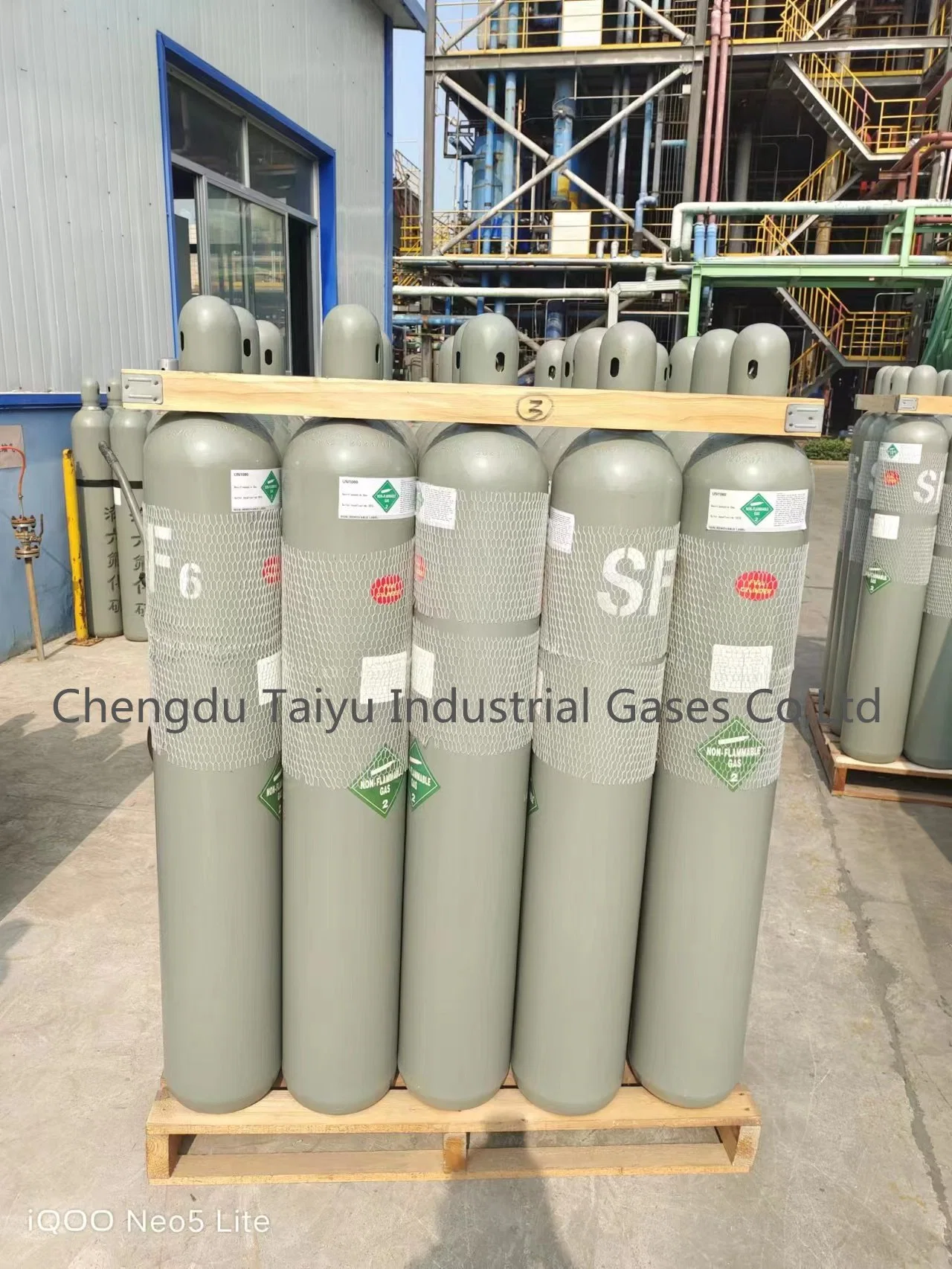 Industrial Grade 99.995% 99.999% Sf6 Sulfur Hexafluoride Gas 500L Cylinder