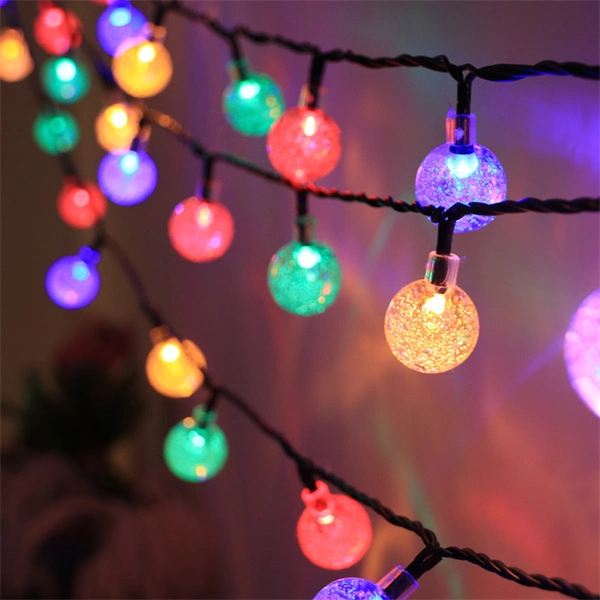 Outdoor Waterproof 10m String 60LED Double Modes Christmas Halloween Solar Garden LED String Lights for Holiday Decoration