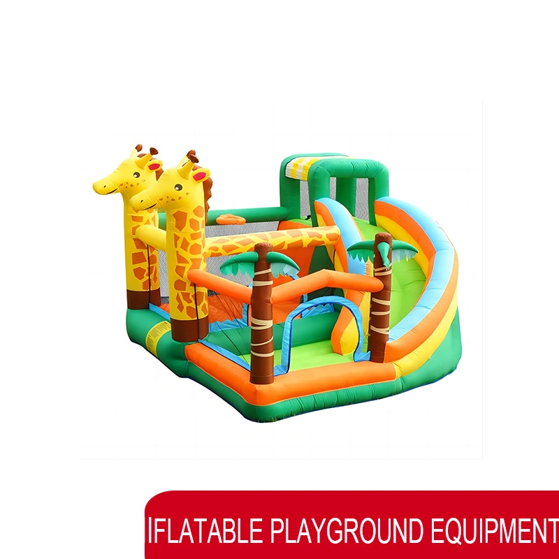 Custom Outdoor Play Toys Castale Pneumatable trampolim para crianças adultos