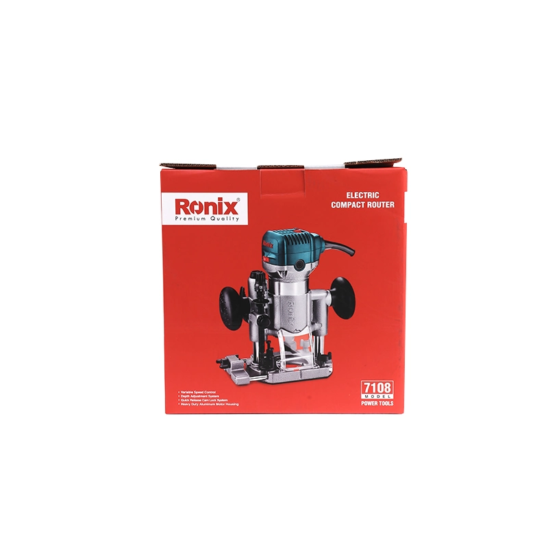 Ronix 7108 710W Power Wood Router Tool Woodworking Trimmer Variable Speed 13000-33000rpm Electric Router Trimmer