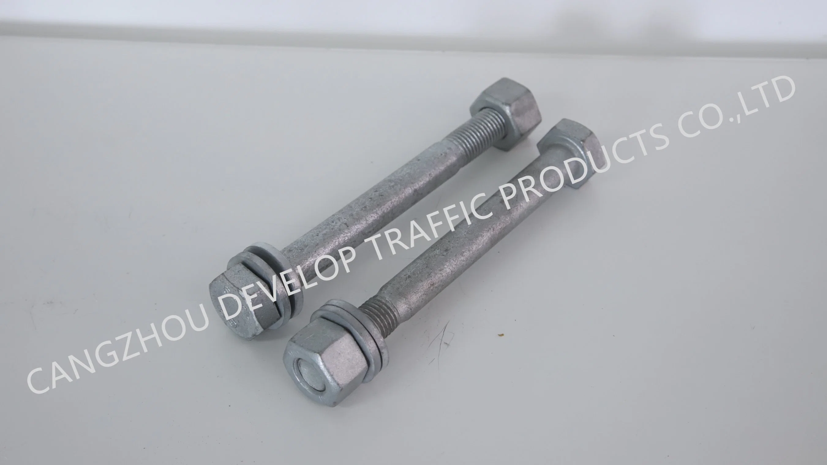 Hot Dipped Galvanized Steel Bolt and Nut for Guardrail Construction