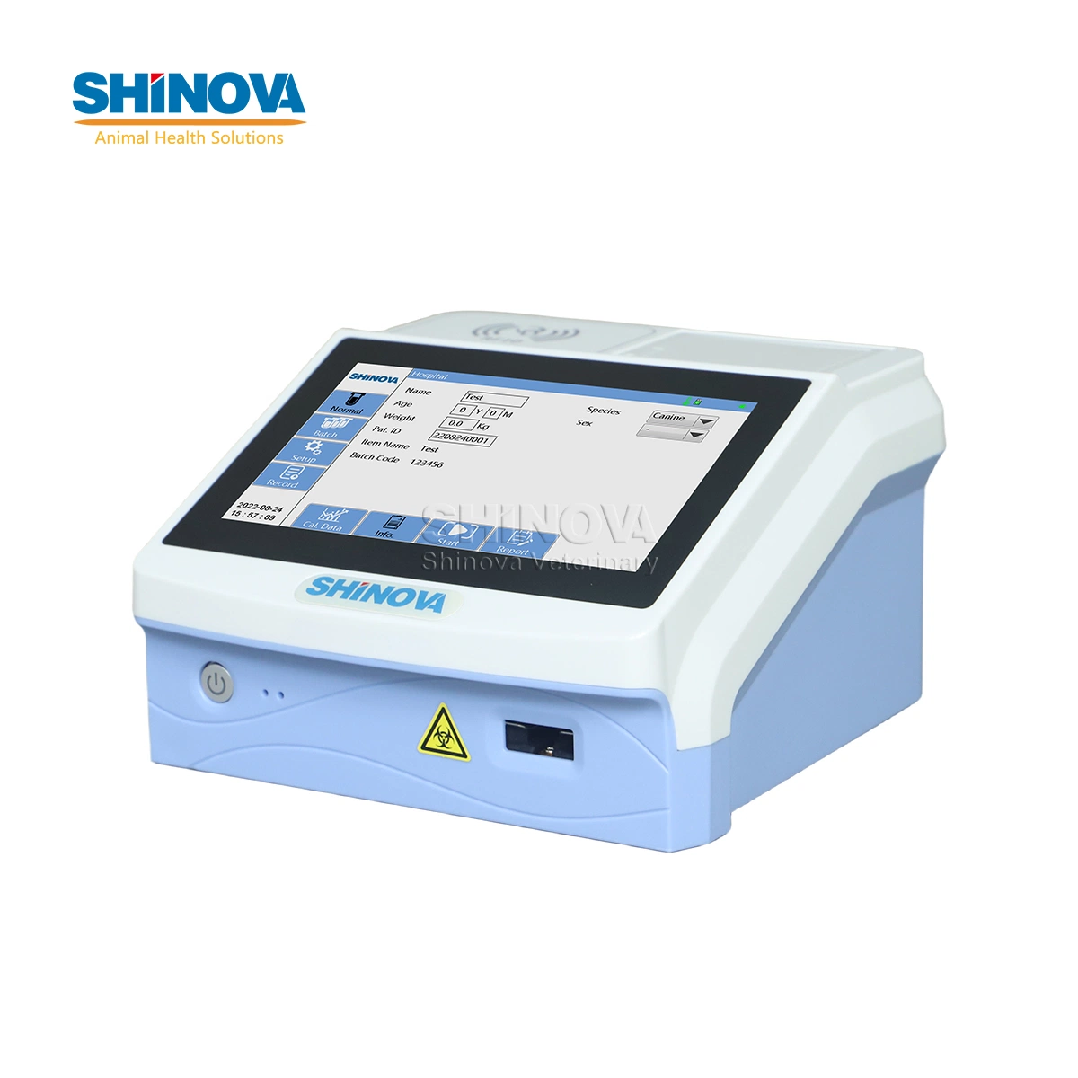 Shinova Ecrã Táctil Veterinary Fluorescence Immunoassay Analyzer Inmunofluorescência veterinária quantitativa Analisador (FQ-100)
