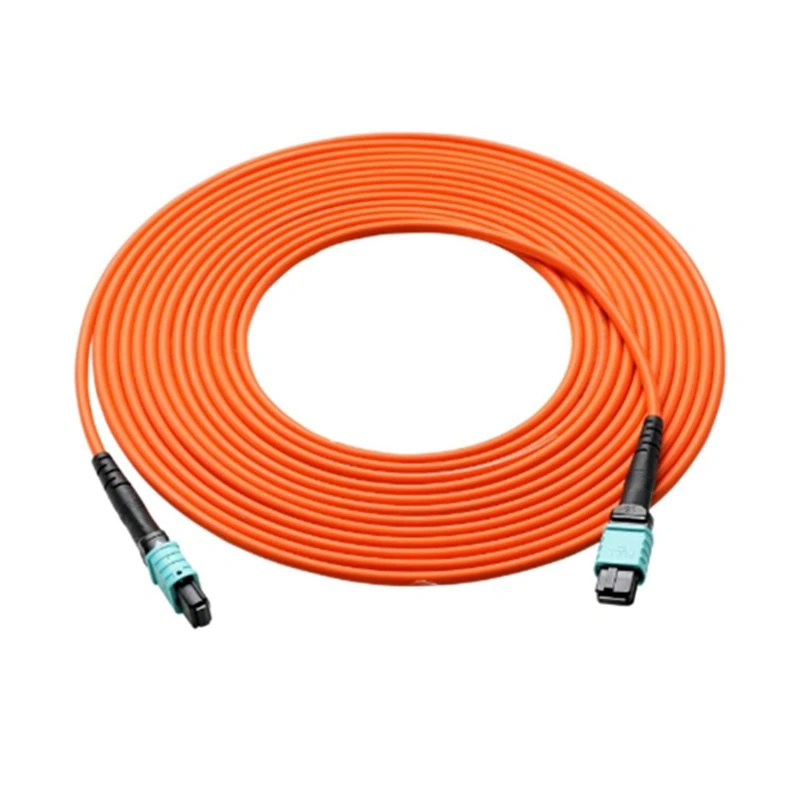 MPO-MPO Cable de conexión de fibra óptica de Cine de la calefacción