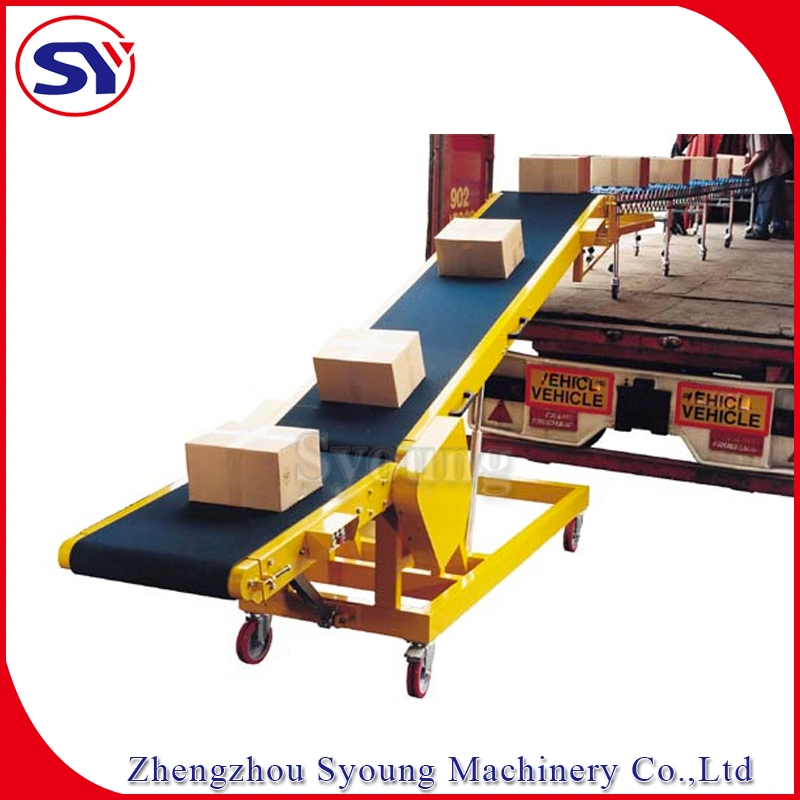 Mobile Flexible Belt Conveyor Telescopic Conveyer Combined for Container Truck Warehouse Loading Unloading