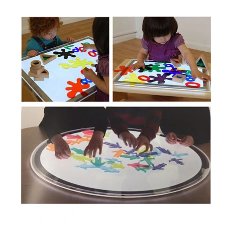 LED Kids Electrical Toy Portable Light Table, Light Table Drawing Board