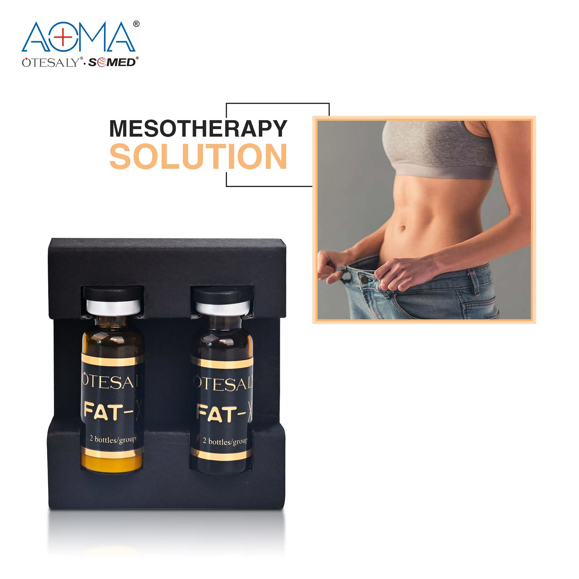 Hot Selling Weight Loss and Slimming Otesaly Lipolysis Intermediate Therapy Solution Lipolysis Dermal Injection