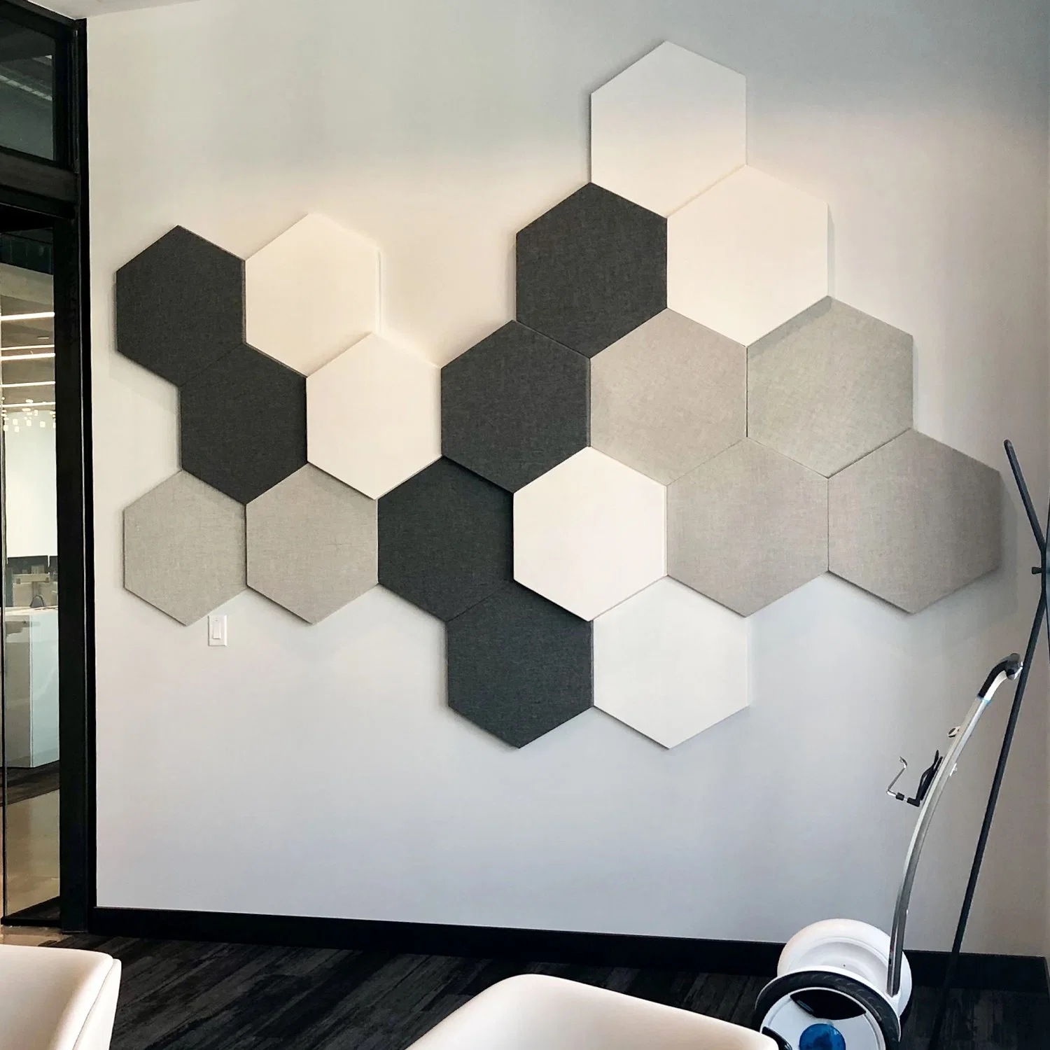 India Small Batch of Spot Hexagonal Sound-Absorbing Panels Sound Insulation Decoration Easytoinstall