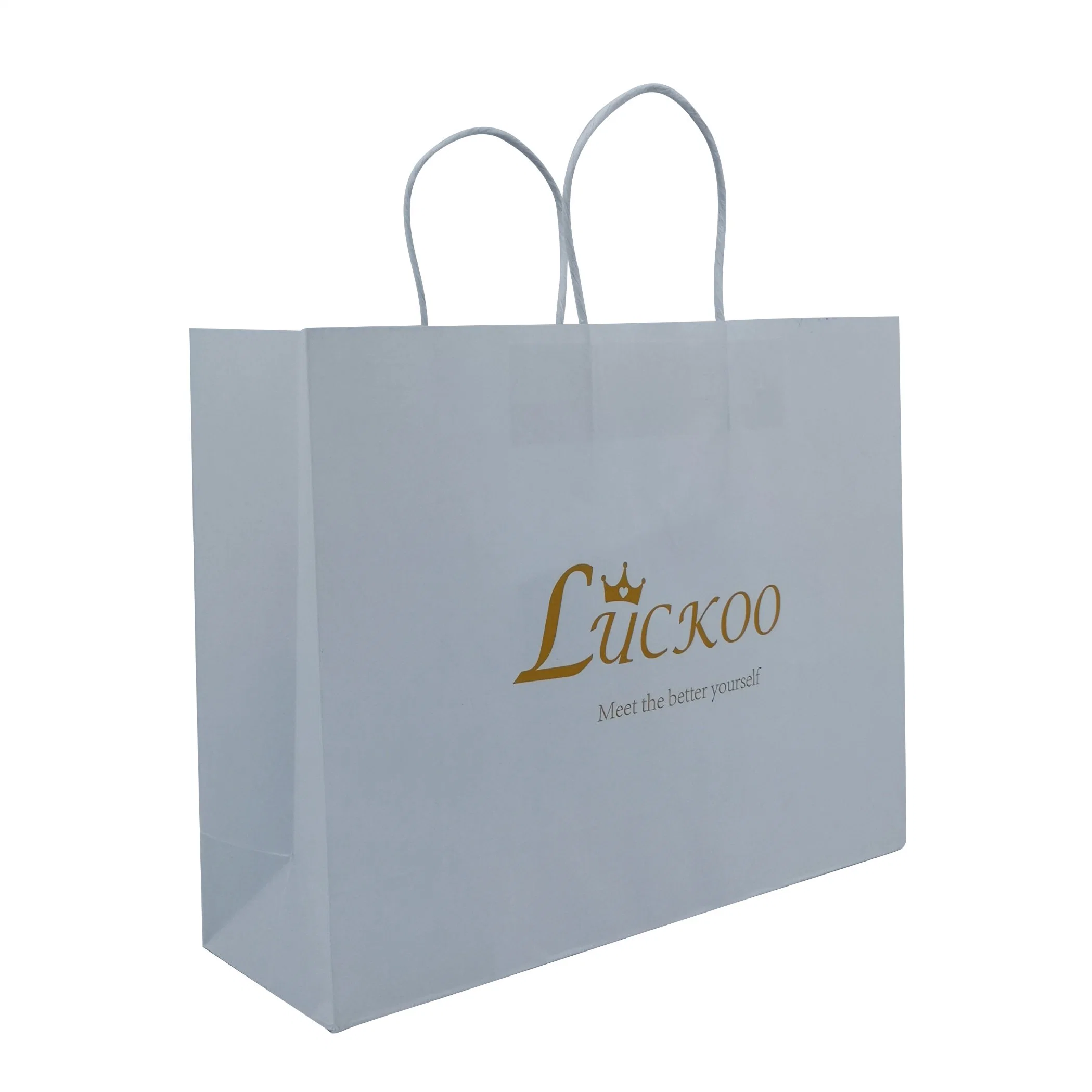 Short Handle Personalized Promotion Advertising Paper Bag with Logo