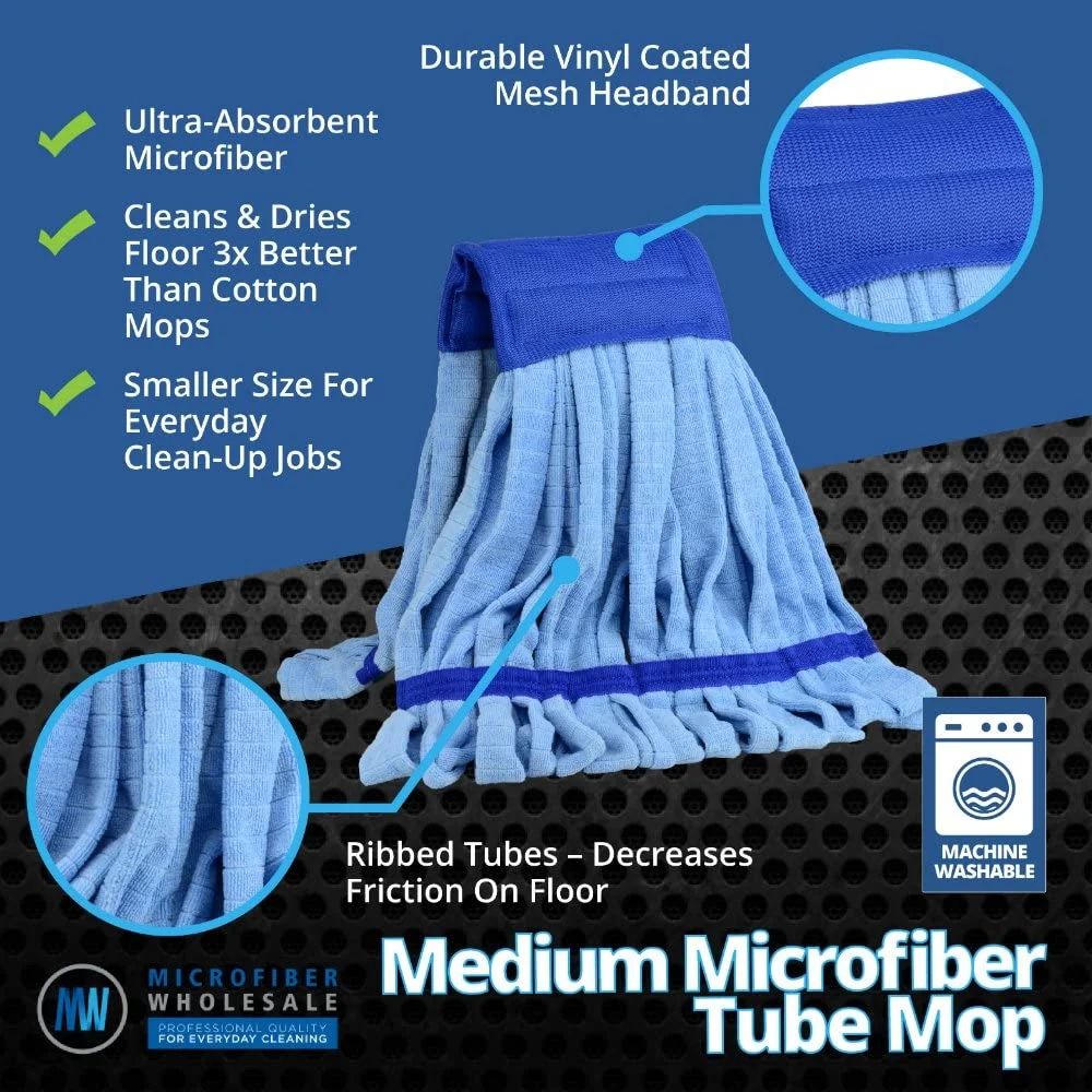 Washable & Reusable Microfiber Wet Mophead Refill