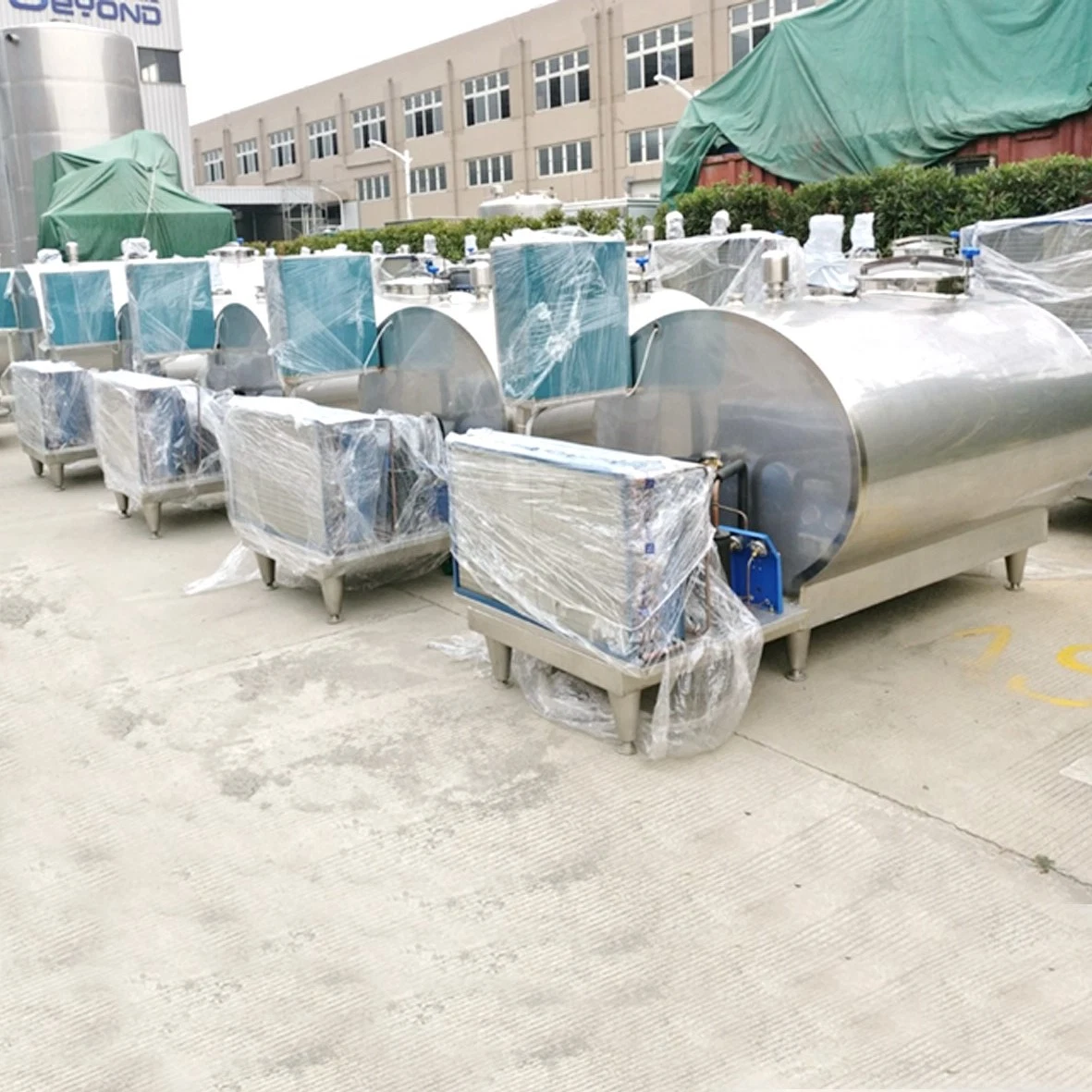 Stainless steel milk cooling tank milk chiller tank