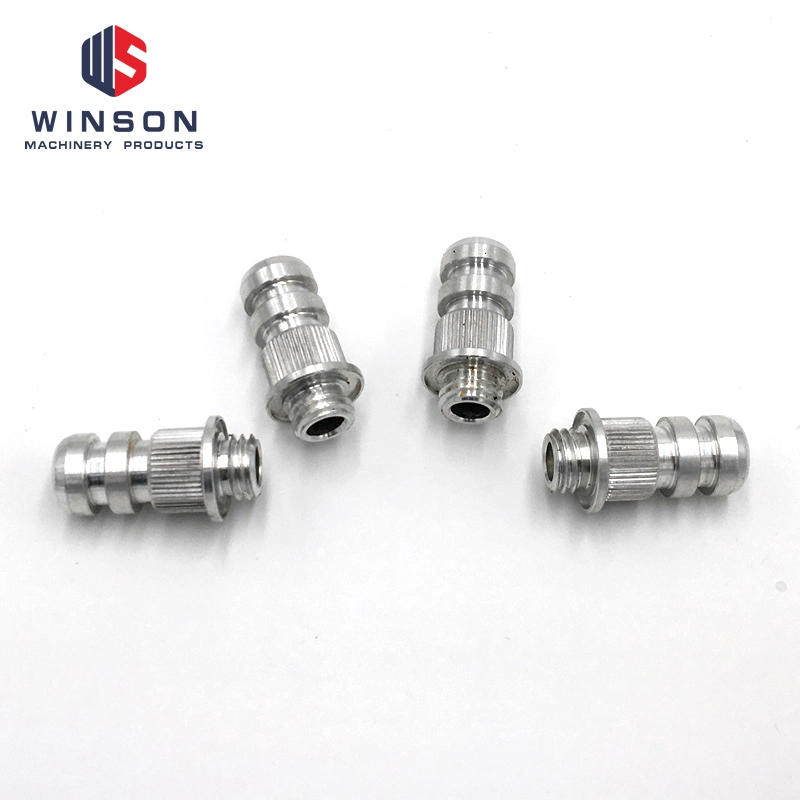 CNC Lathe Turning Threaded Parts, Zinc Plated Steel Studs