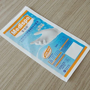 Colorful Printing Plastic Ziplock Resealable Medical Gloves Packing Bag