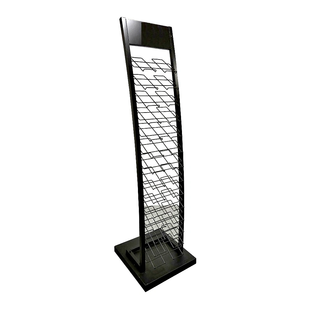 Catalogue Shelf Mesh Wire Magazine Holder Metal Standing Magazine Storage Shelves