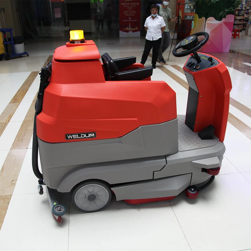 Auto Piso Eléctrico equipamentos de limpeza de passeio no piso Scrubber com bateria