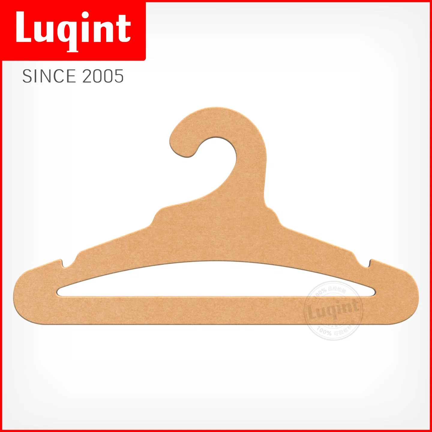 Durable and Beautiful Recycled Outdoor Kraft Paper Cardboard Garment Clothes Hook Hanger Rack for Packaging