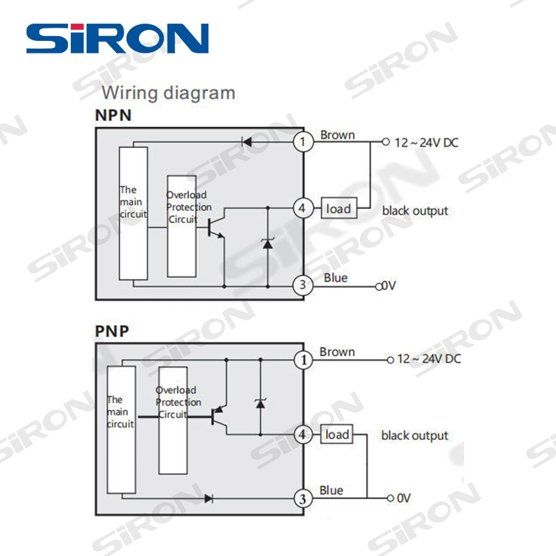 Siron K015-9 M8 Cylindrical Type Diffuse Reflection Photoelectric Switch Sensor