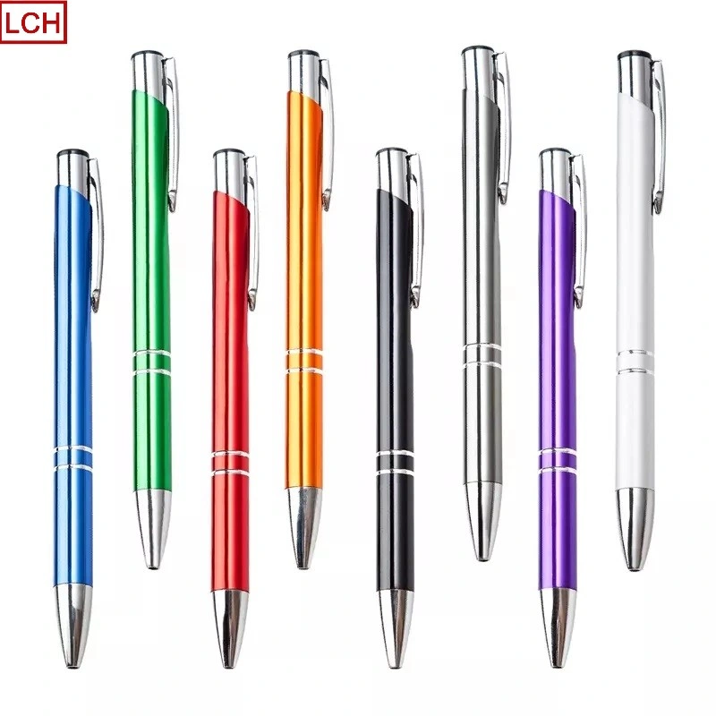 High quality/High cost performance Cheap Promotional Luxury Metallic Painted Advertising Gift Blank Metal Ball Pen with Custom Logo and Color