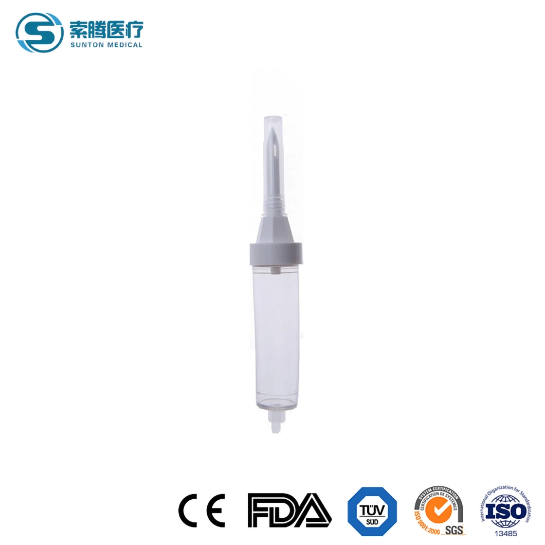 Sunton Wholesale/Supplier 135cm-150cm Size High-Quality PE PP ABS Natural Rubber Medical Stainless Steel SUS304 Material China Drip Chamber Supplier