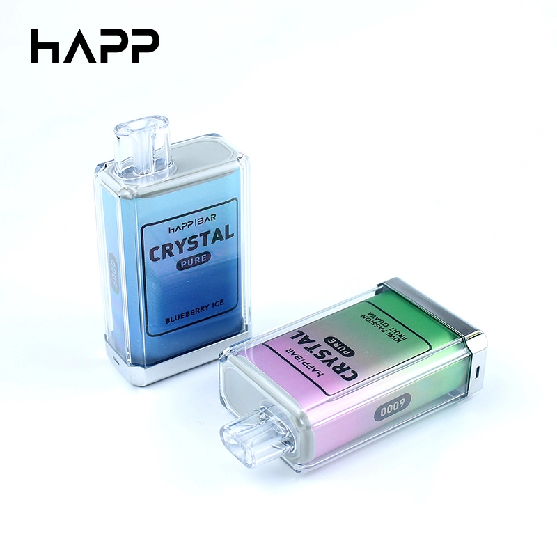 Jetable Vape personnalisé logo Happ Crystal Legend Bar E cigarette Pour fumer