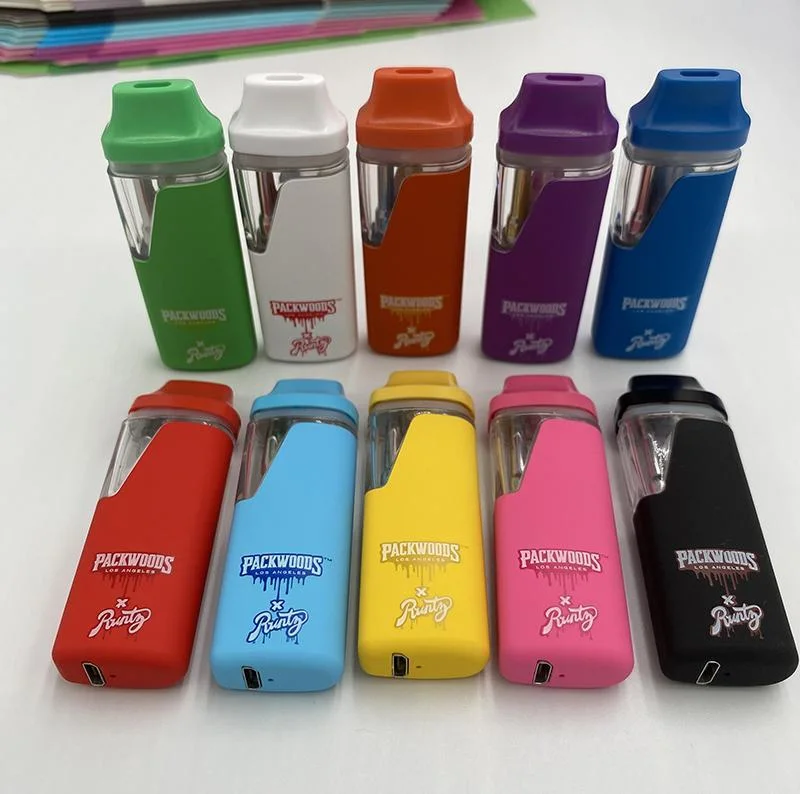 New Runtz X Packwoods Disposable/Chargeable Vape Pens vapes Rechargeable Battery 1ml 2ml Vaporizer with New Packing Box