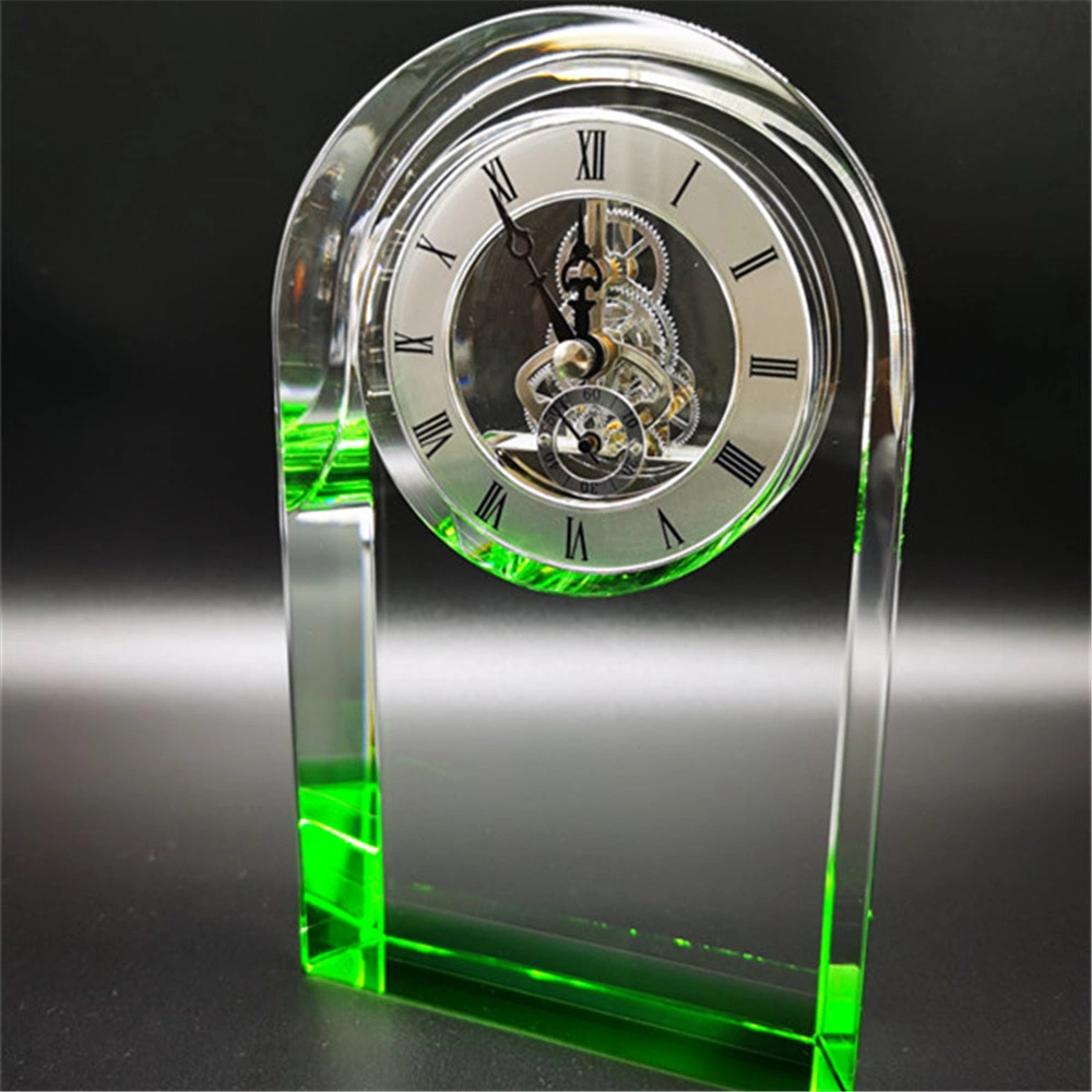 New Green Crystal Clock Trophy Awards