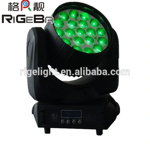 19LED*12W Full Color LED Zoom Moving Head Wash Light for Stage