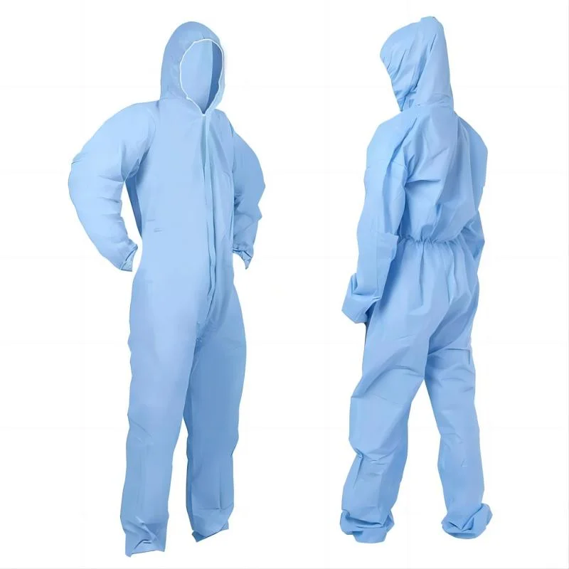 Chemical Flame Retardant Microporous/PP/SMS Waterproof Disposable Nonwoven Protective Coverall