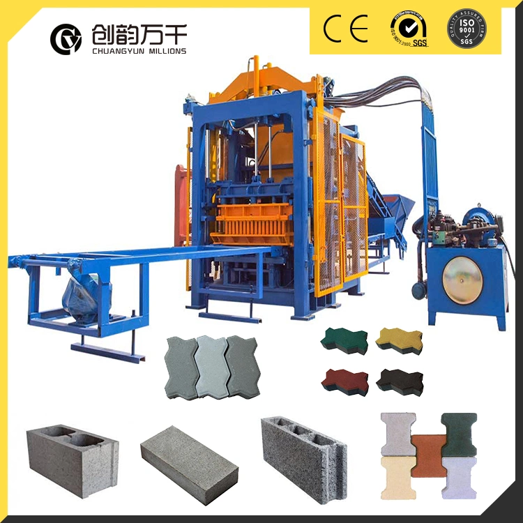 Qt 8-15 Auto Hollow Cement Interlocking Clc Brick Block Making Machine Plant