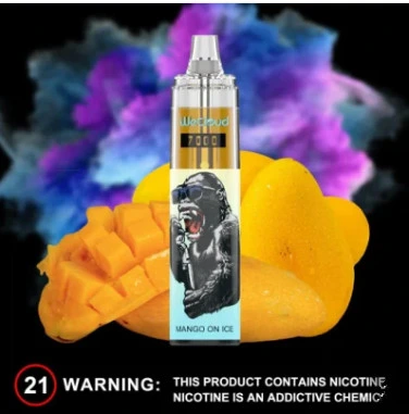 New Randm Tornado 7000 Puffs Disposable E Cigarettes  (0 % 2% 5% Nicotine Salt, Airflow Control, Rechargeable, Colorful LED Light)